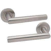 Ручки на розетте ABARO Lido MM круглая розетта нержавеющая сталь